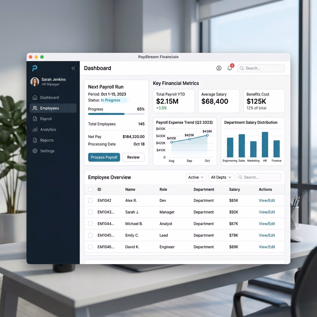 Preview of Salary Slip Generator - Desktop Project